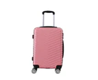 Slimbridge 20" Carry On Travel Luggage Suitcase Case Lightweight TSA Rose Gold