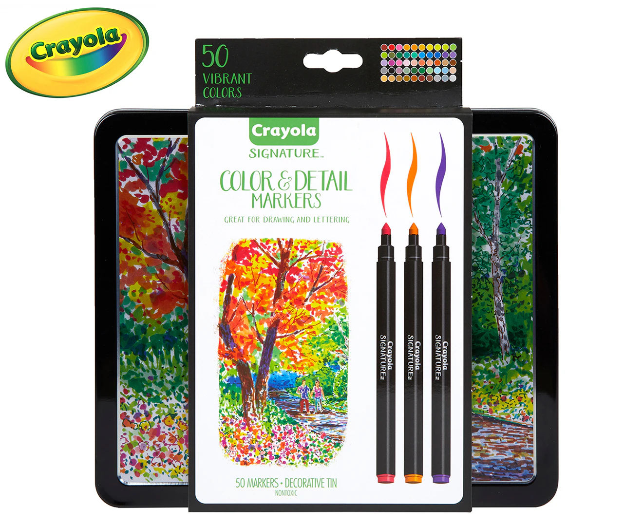 Crayola Signature Color & Detail Markers 50-Pack