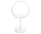 Boxsweden 31.5cm Bano Double-Sided Mirror On Stand - White