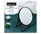Boxsweden 19.5cm Bano Double-Sided Mirror On Stand - Black