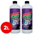 2 x 1L Drain Clean Liquid Enzyme Drain Cleaner