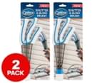 2 x Geelong Brush Blind & Shutter Brush - Blue/Grey/White 1