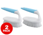 2 x Geelong Brush Super Scrub Brush - White/Blue