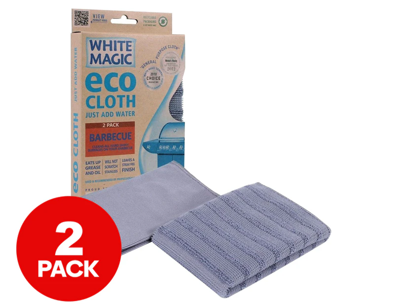 White Magic Eco Cloth Barbecue 2-Pack
