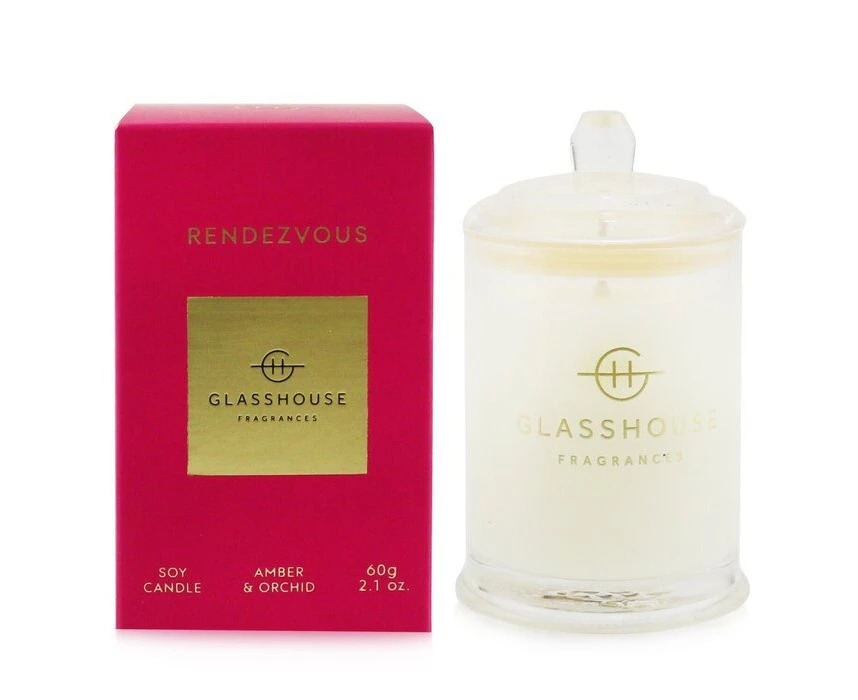 Glasshouse Triple Scented Soy Candle - Rendezvous (Amber & Orchid) 60g