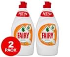 2 x Fairy Dishwashing Liquid Orange & Lemongrass 450mL 1