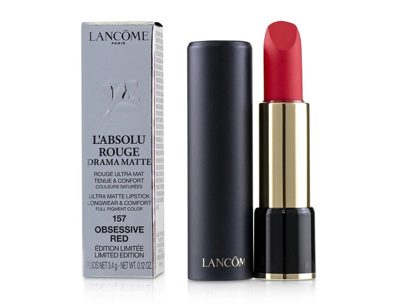 Lancome L'Absolu Rouge Drama Matte Lipstick  # 157 Obsessive Red 3.4g/0.12oz