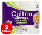 Quilton Absorba 4 Ply Double Length Paper Towels 2pk