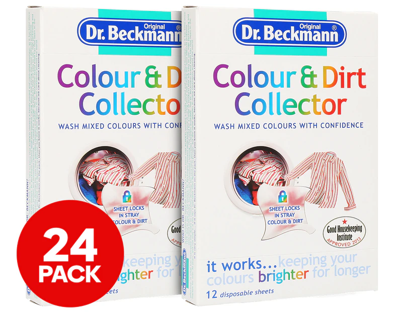 2 x 12pk Dr Beckmann Colour & Dirt Collector