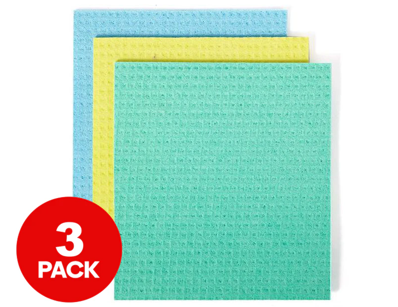 Full Circle Squeeze Cellulose Sponge Cloths 3-Pack