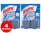 2 x Harpic Active Blue Foaming Freshener Block Twin Pack - 114g