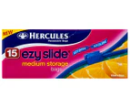 3 x 15pk Hercules Ezy Slide Bags Medium