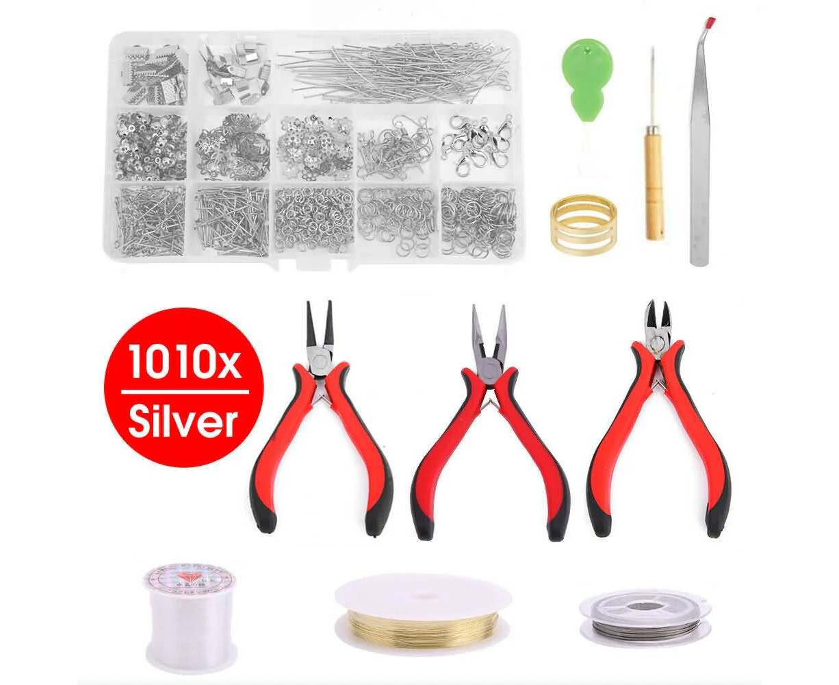 1763pcs Jewelry Making Supplies Kit - Jewelry Repair Tool With Accessories  Jewelry Pliers Jewelry Findings And Beading Wires For Adults And Beginners