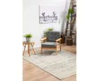 Summon Dream White Silver Transitional Rug