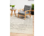 Summon Dream White Silver Transitional Rug