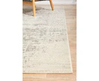 Summon Dream White Silver Transitional Rug