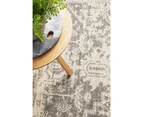 Summon Dream White Silver Transitional Rug