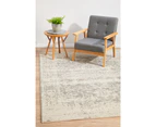 Summon Dream White Silver Transitional Rug