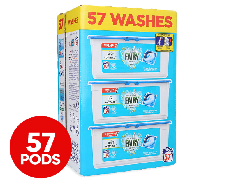 19pk Fairy Non Biological Washing Laundry Pods