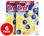 2 x Bref Power Active Rim Block Toilet Cleaner Juicy Lemon 3-Pack