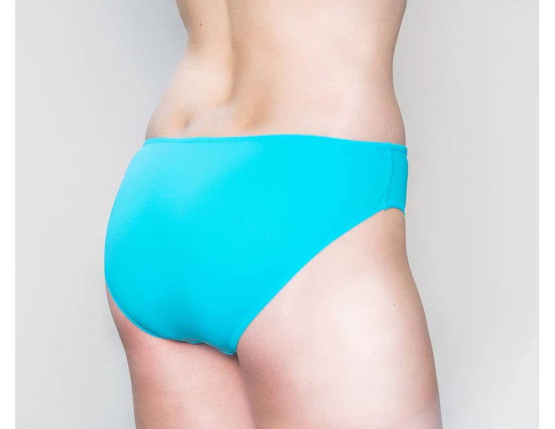 Aqua Perla  Womens Izmir Blue  Bikini Bottom