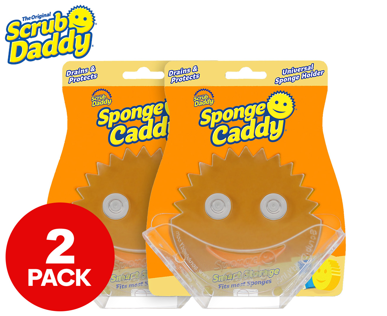  Scrub Daddy Sponge Holder - Sponge Caddy - Suction