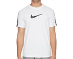 Nike Sportwear Men's Repeat Short Sleeve Tee / T-shirt / Tshirt - White/Black