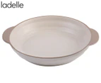 Ladelle Clyde 32cm Coconut Stoneware Round Baking Dish Oven Bakeware Bowl Large