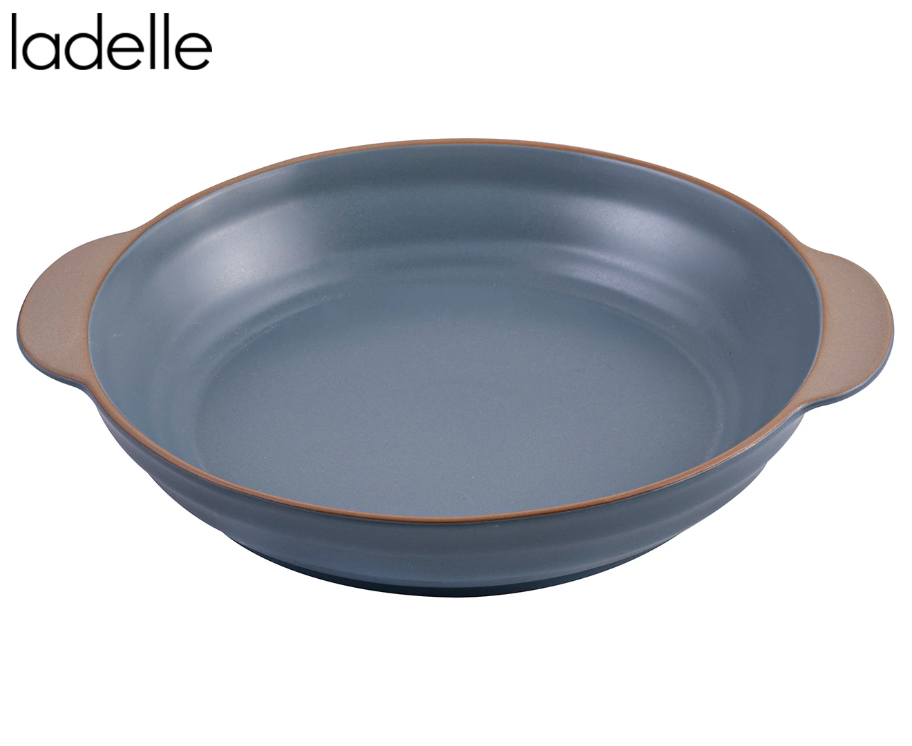 Ladelle Clyde 32cm Forget-Me-Not Blue Round Baking Dish Stoneware Bowl Bakeware