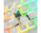 Gamakay MK61 60% Keyboard Mechanical Gaming Keyboard Gateron Switch for PC PS4 Xbox -White Yellow Switch