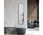 Cooper & Co. Elle 120cm Rectangle Leaning Wall Mirror Black