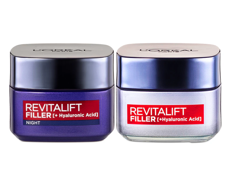 L'Oréal Revitalift Filler +Hyaluronic Acid Deep Replumping Anti-Ageing Day & Night Duo