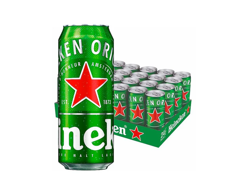 Heineken Lager Beer Imported From Holland Case 24 X 500ml Cans