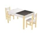 Kids Table and Chairs Set Chalkboard Multifunctional Toys Play Storage Desk Kidbot 1