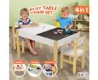 Kids Table and Chairs Set Chalkboard Multifunctional Toys Play Storage Desk Kidbot 2