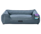 Paws & Claws Large Pia Walled Pet Bed - Navy Blue