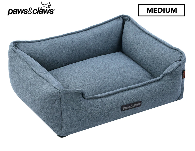 Paws & Claws Medium Pia Walled Pet Bed - Navy Blue