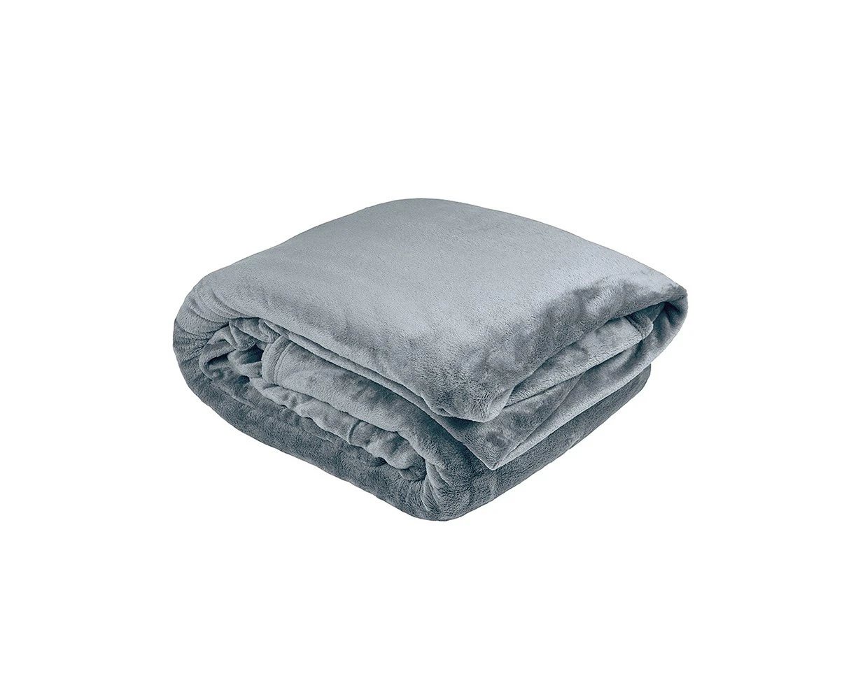 Bambury Ultraplush Blanket Steel Blue Double/Queen