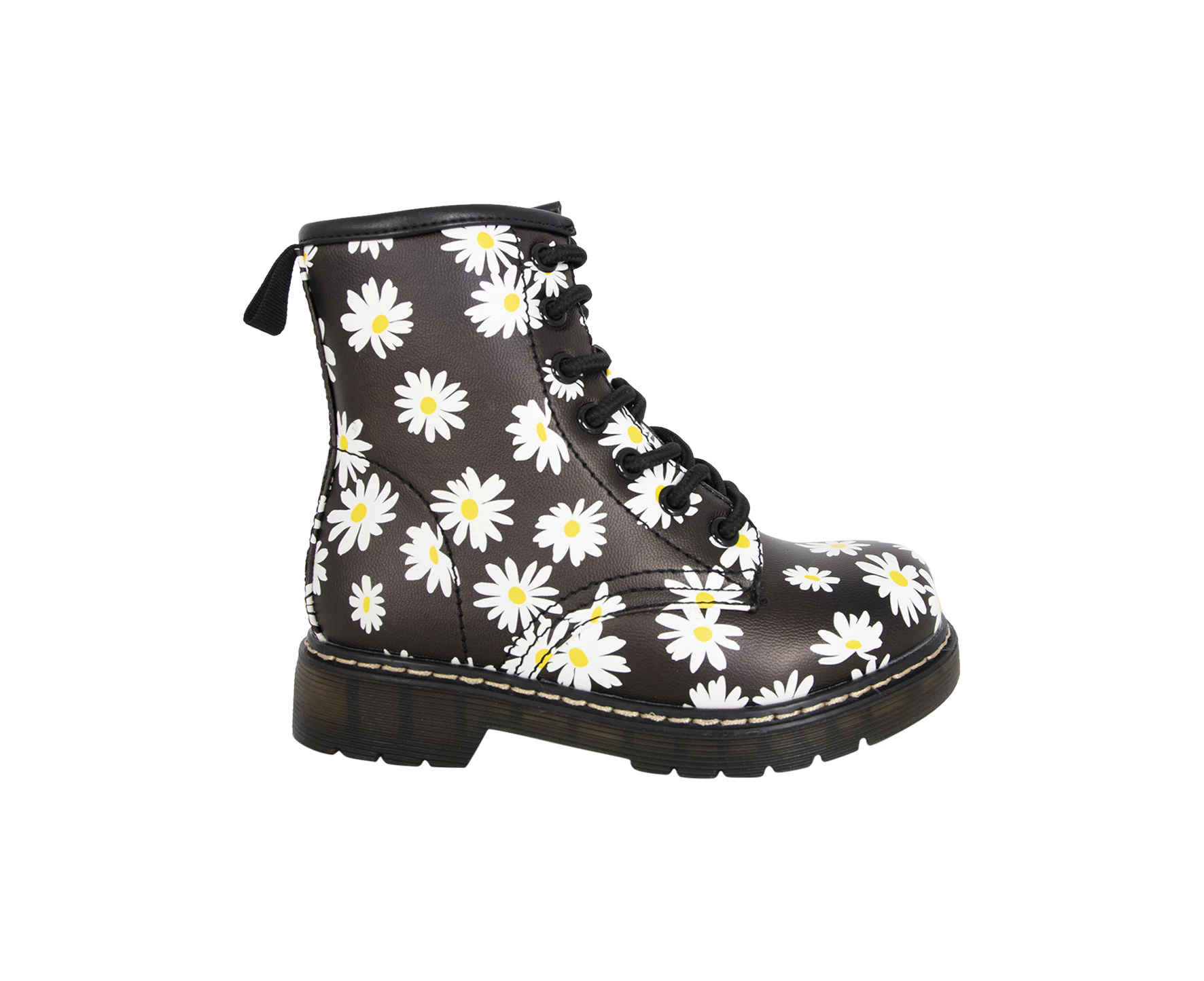 Raina Vybe Junior Lace Up Boot Girl's - BlackPattern