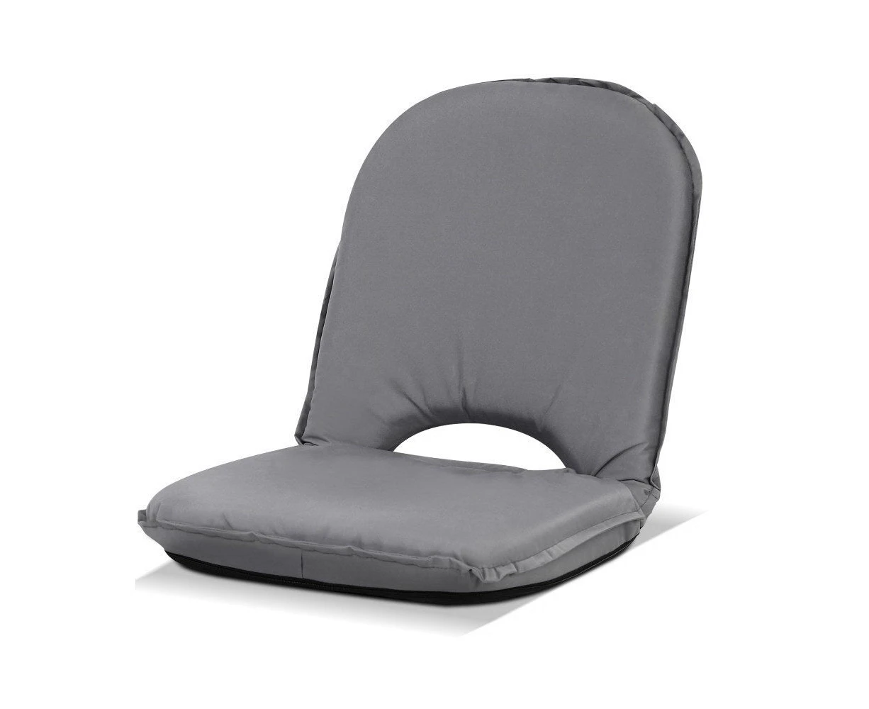 Sofa Camping Portable Recliner Beach Chair Folding Outdoor Grey