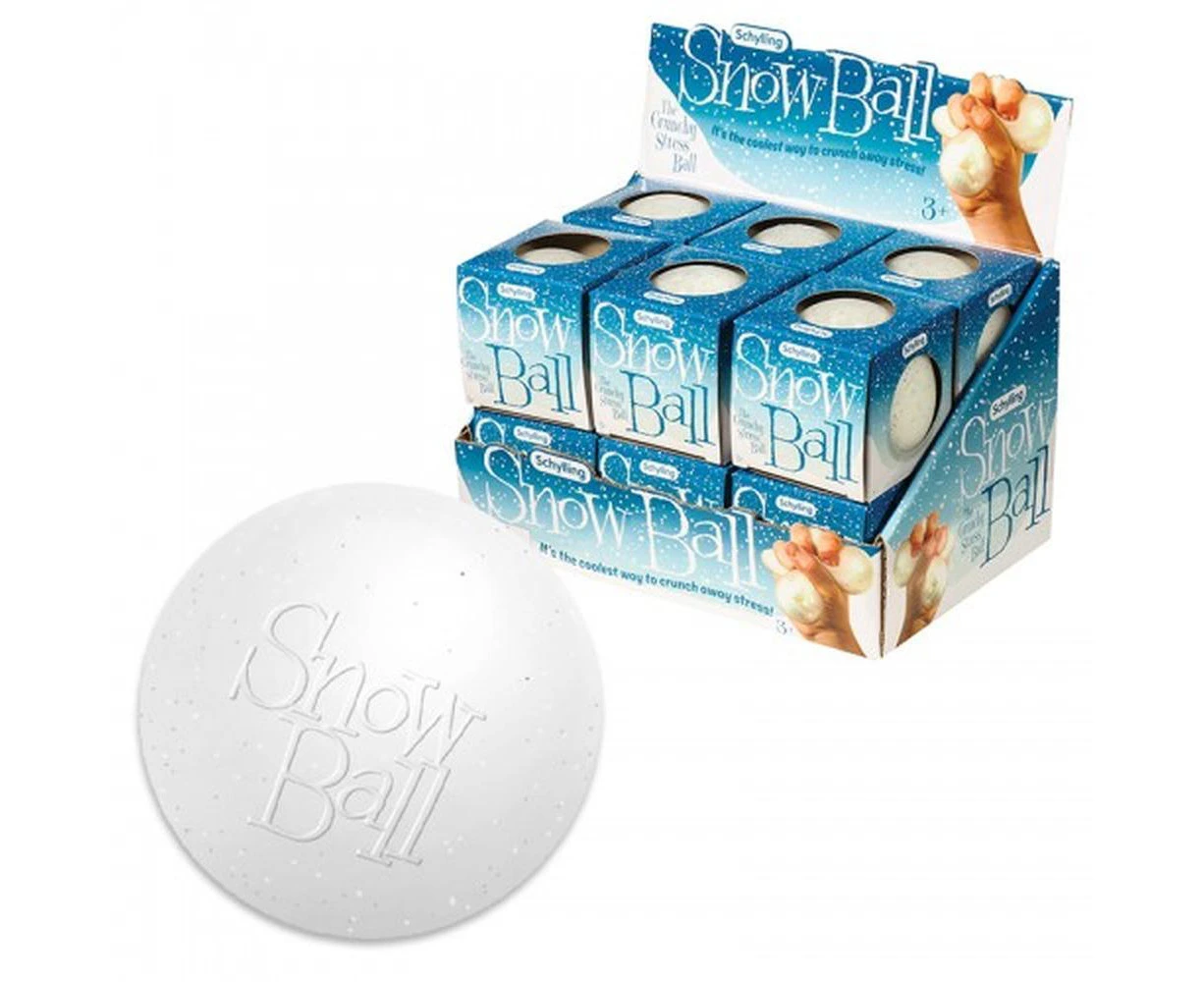 Schylling NeeDoh Snow Ball Crunch Stress Ball