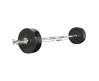 Everfit 28kg Barbell Set Weight Plates Bar Lifting Bench 168cm