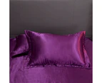 2X Satin Silk Pillow Cases Cushion Cover Pillowcase Home Decor Luxury Bedding - Pink