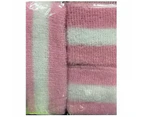 Set of 3 Sweat band wrist Head Sweatband Wristband Cotton Sport Tennis Gym Yoga - Pink Stripe