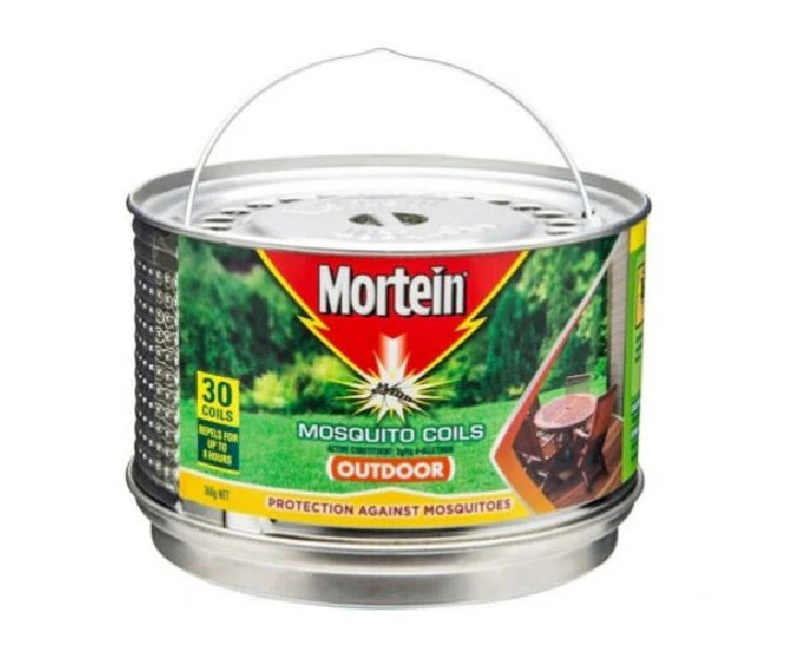 Mortein Repellent Incense Mosquito Mozzi Coils W/ Metal Hanging Burner  30 Pack