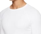 Underworks Men's Heat Bods Thermal Baselayer Long Sleeve Top - White 5