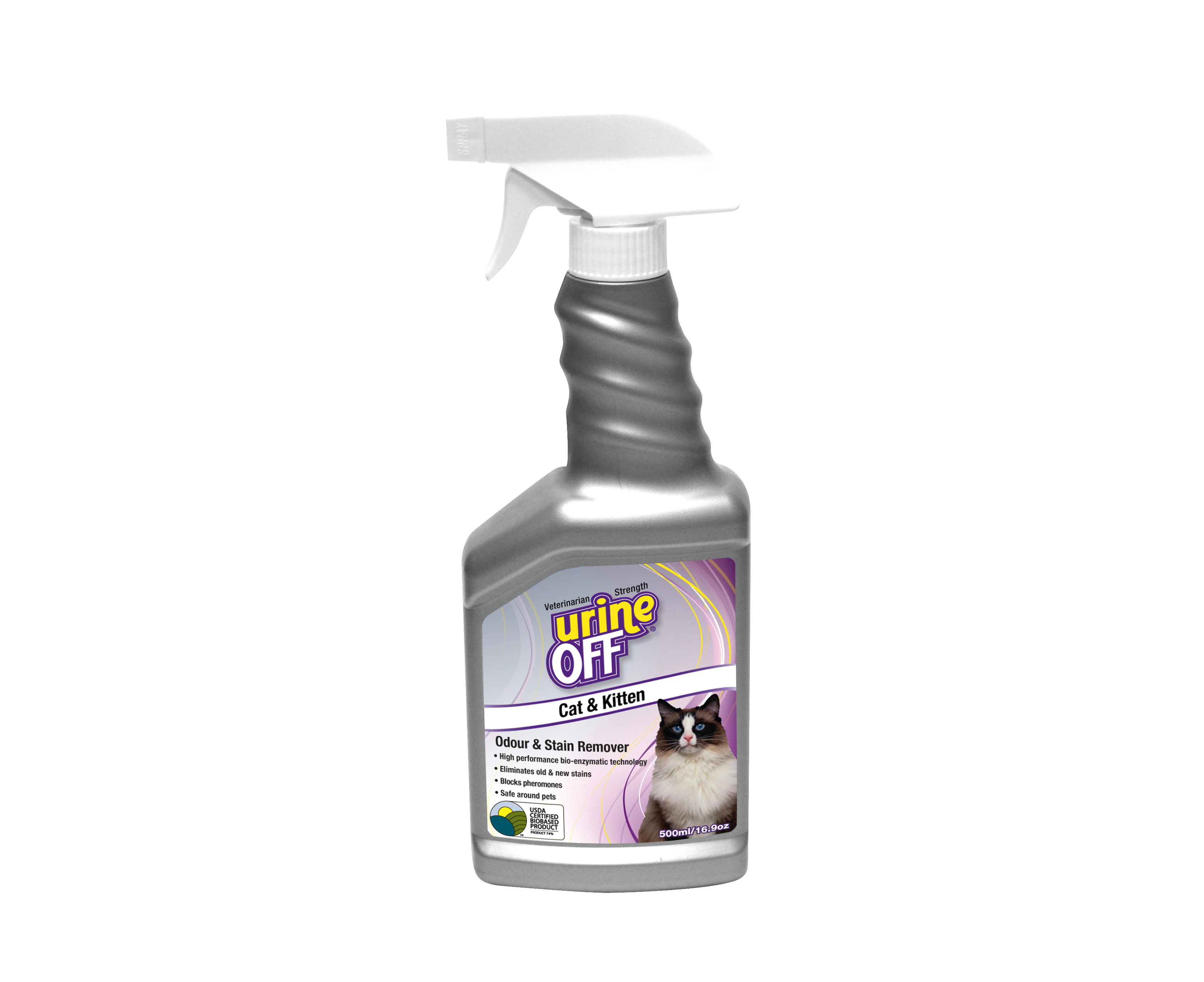 Urine-Off Cat & Kitten Urine Strain & Odour Remover - 500ml