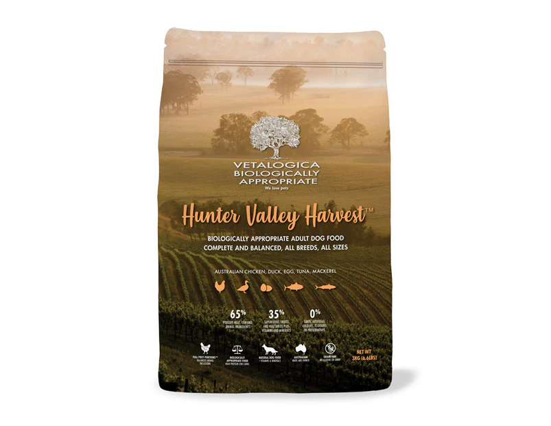 Vetalogica Biologically Appropriate Hunt Valley Harvest Dog Food 3kg