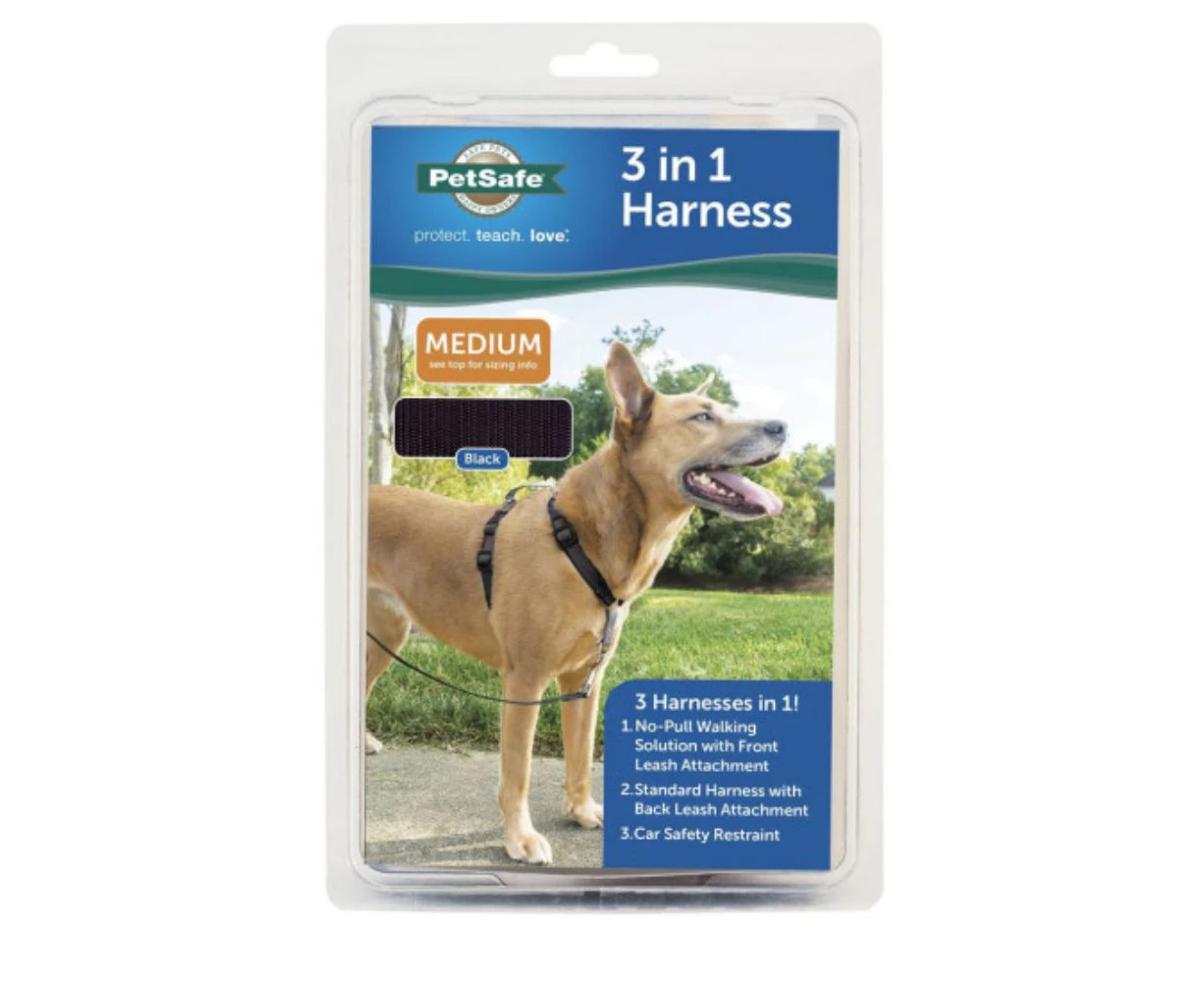 Petsafe 3-in-1 Anti-Pulling Dog Harness and Car Safety Restraint - Medium