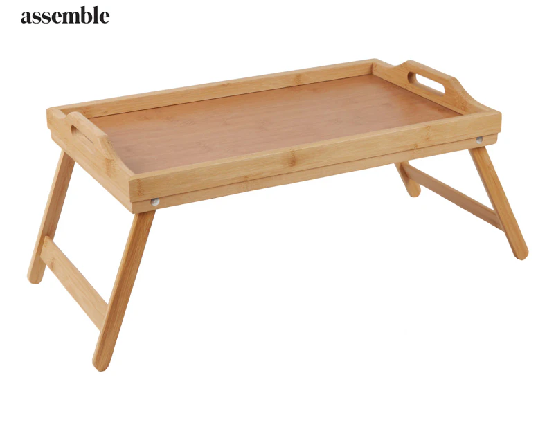 Assemble 50x30cm Bamboo Foldable Serving Table - Natural